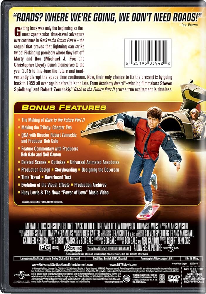 その他 Marty Goes to Hollywood [DVD] Back to the Future Part II (Bilingual): Amazon.ca: Michael J